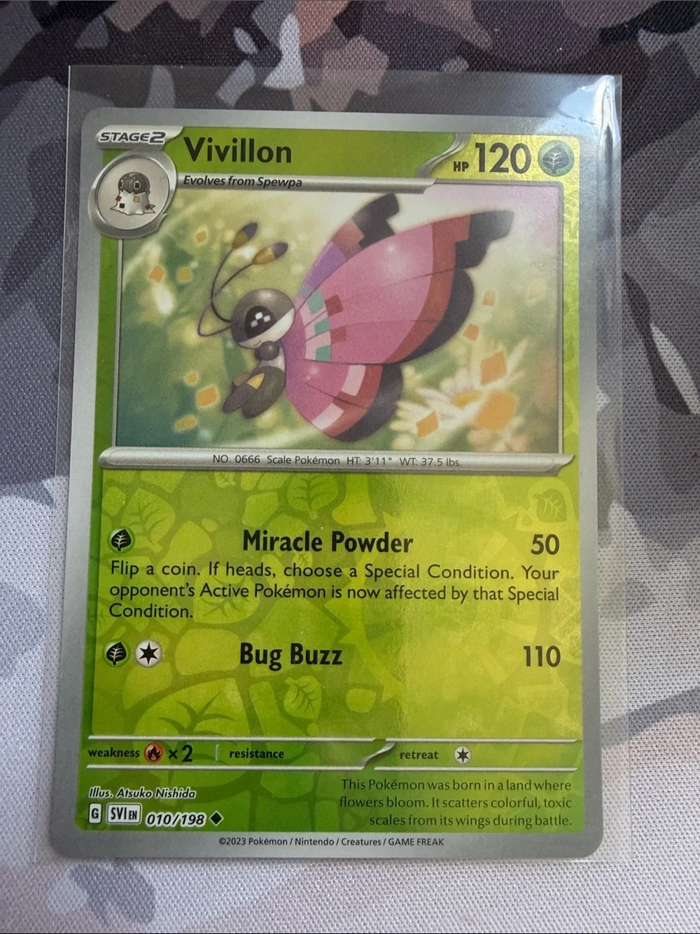 Spewpa & Vivillon Reverse Holo Pokémon Card Lot | 2 Card Evolution Lot ✨5/$25✨